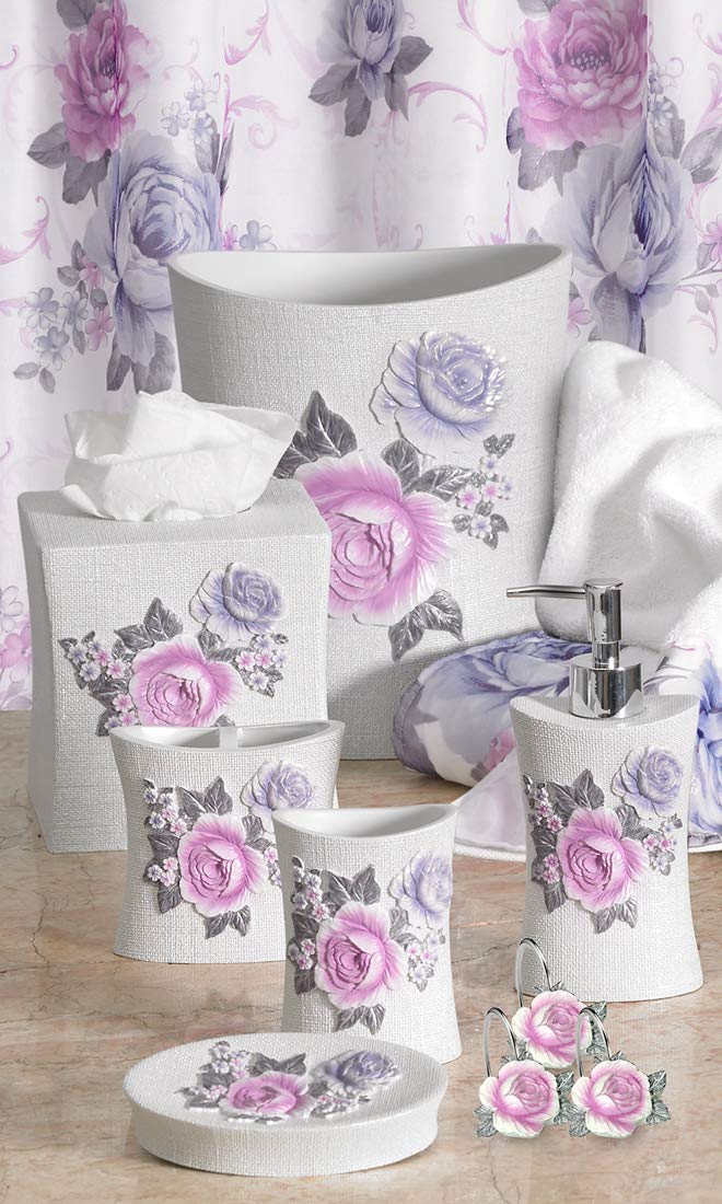 Popular Bath Window Curtain, Michelle Collection, 72x72, Lilac - Image 2